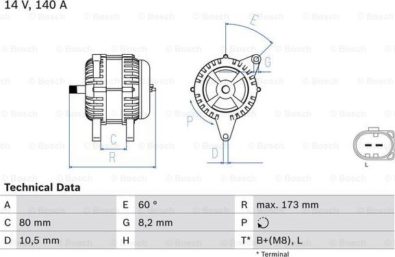 BOSCH 0 986 049 950 - Alternator furqanavto.az