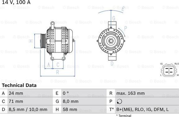 BOSCH 0 986 049 970 - Alternator furqanavto.az