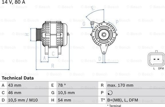 BOSCH 0 986 049 410 - Alternator furqanavto.az