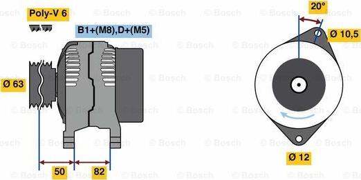 BOSCH 0 986 049 420 - Alternator furqanavto.az