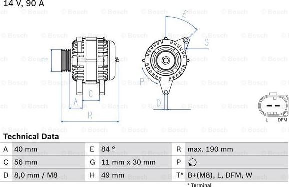 BOSCH 0 986 049 640 - Alternator furqanavto.az