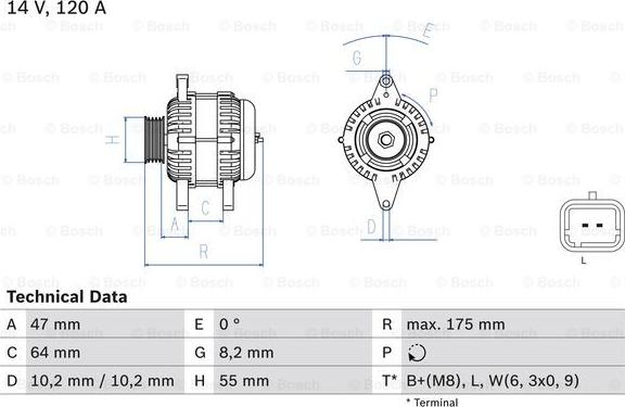 BOSCH 0 986 049 650 - Alternator furqanavto.az