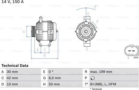 BOSCH 0 986 049 660 - Alternator furqanavto.az