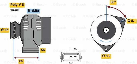 BOSCH 0 986 049 620 - Alternator furqanavto.az