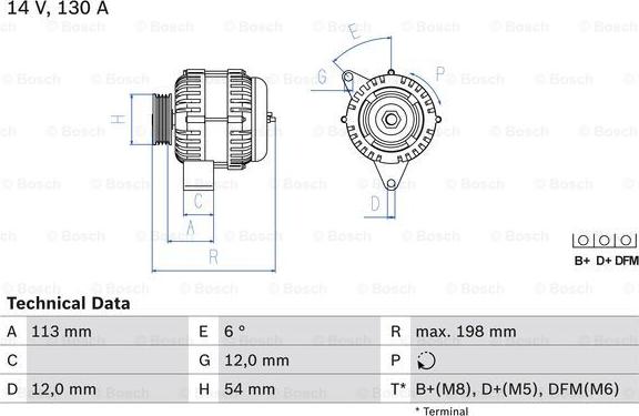 BOSCH 0 986 049 000 - Alternator furqanavto.az