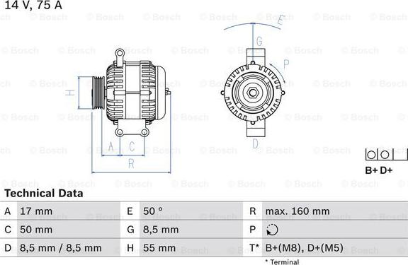 BOSCH 0 986 049 081 - Alternator furqanavto.az