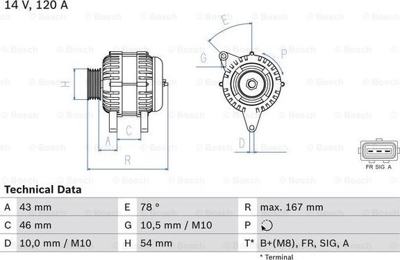 BOSCH 0 986 049 171 - Alternator furqanavto.az