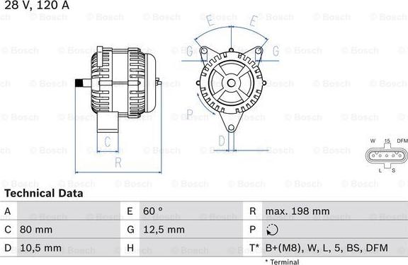 BOSCH 0 986 049 820 - Alternator furqanavto.az