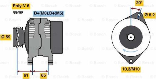 BOSCH 0 986 049 311 - Alternator furqanavto.az