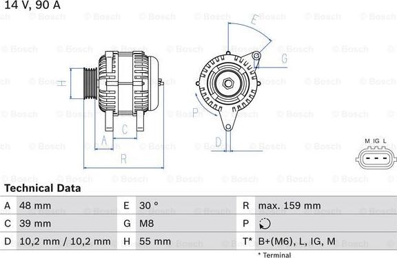 BOSCH 0 986 049 211 - Alternator furqanavto.az