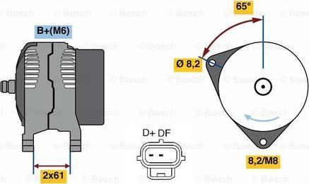 BOSCH 0 986 049 750 - Alternator furqanavto.az