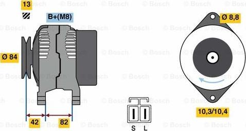 BOSCH 0 986 049 710 - Alternator furqanavto.az