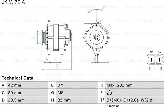 BOSCH 0 986 049 730 - Alternator furqanavto.az