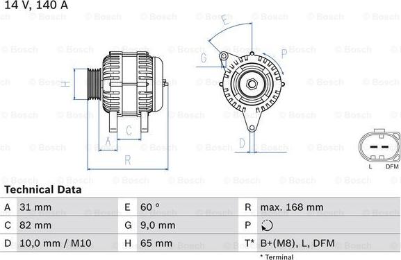 BOSCH 0 986 044 470 - Alternator furqanavto.az