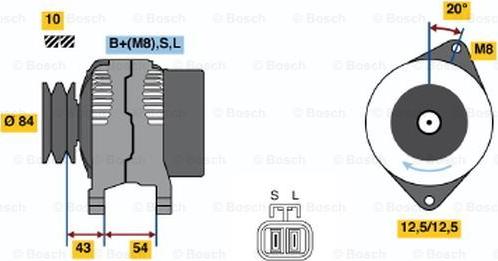 BOSCH 0 986 044 661 - Alternator furqanavto.az