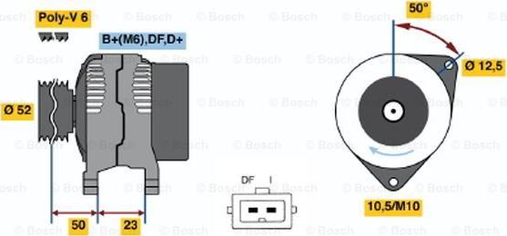 BOSCH 0 986 044 681 - Alternator furqanavto.az