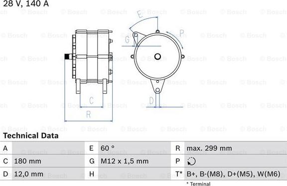 BOSCH 0 986 044 060 - Alternator furqanavto.az