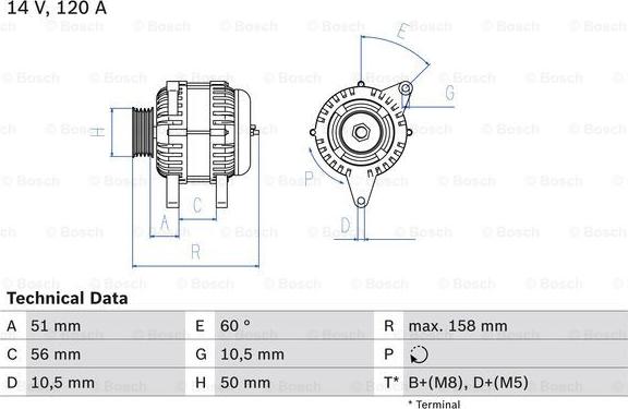 BOSCH 0 986 044 030 - Alternator furqanavto.az