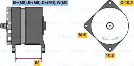 BOSCH 0 986 044 070 - Alternator furqanavto.az