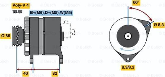 BOSCH 0 986 044 821 - Alternator furqanavto.az