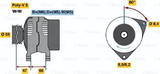 BOSCH 0 986 044 741 - Alternator furqanavto.az