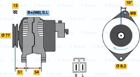 BOSCH 0 986 045 951 - Alternator furqanavto.az