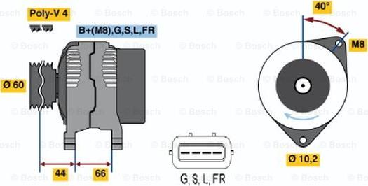 BOSCH 0 986 045 581 - Alternator furqanavto.az