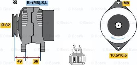 BOSCH 0 986 045 531 - Alternator furqanavto.az