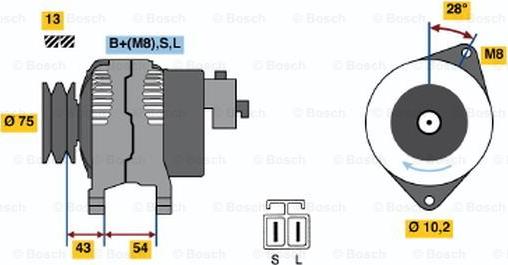 BOSCH 0 986 045 571 - Alternator furqanavto.az