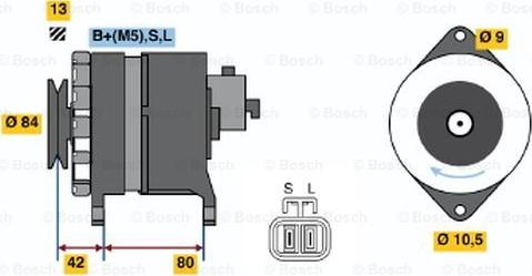 BOSCH 0 986 045 631 - Alternator furqanavto.az