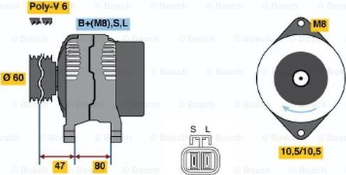 BOSCH 0 986 045 671 - Alternator furqanavto.az