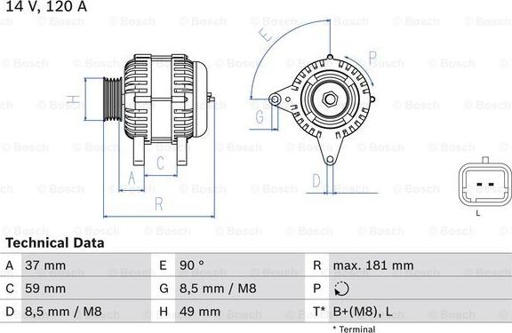 BOSCH 0 986 045 101 - Alternator furqanavto.az