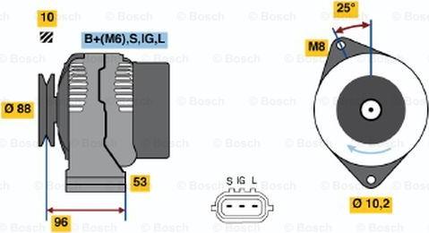 BOSCH 0 986 045 881 - Alternator furqanavto.az