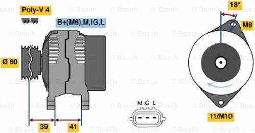 BOSCH 0 986 045 821 - Alternator furqanavto.az