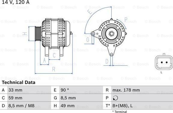 BOSCH 0 986 045 241 - Alternator furqanavto.az