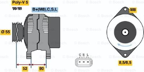 BOSCH 0 986 045 741 - Alternator furqanavto.az