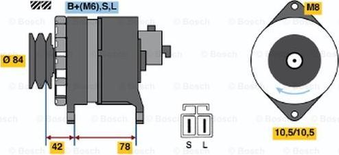 BOSCH 0 986 046 431 - Alternator furqanavto.az