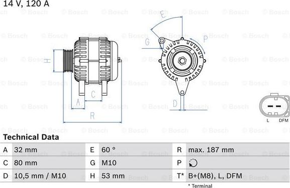 BOSCH 0 986 046 520 - Alternator furqanavto.az