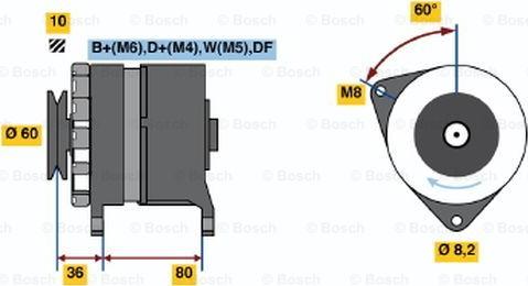 BOSCH 0 986 046 081 - Alternator furqanavto.az