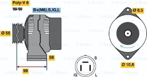 BOSCH 0 986 046 391 - Alternator furqanavto.az