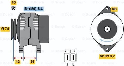 BOSCH 0 986 046 351 - Alternator furqanavto.az