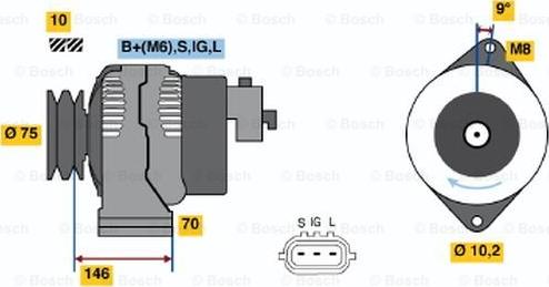 BOSCH 0 986 046 381 - Alternator furqanavto.az