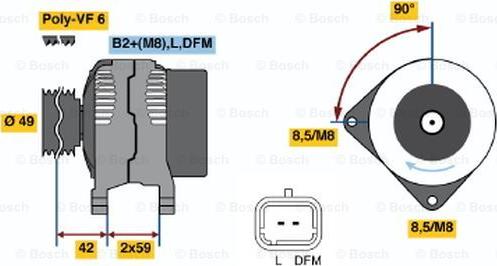 BOSCH 0 986 046 280 - Alternator furqanavto.az