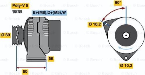 BOSCH 0 986 040 920 - Alternator furqanavto.az