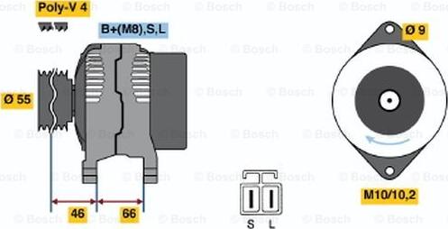 BOSCH 0 986 040 491 - Alternator furqanavto.az