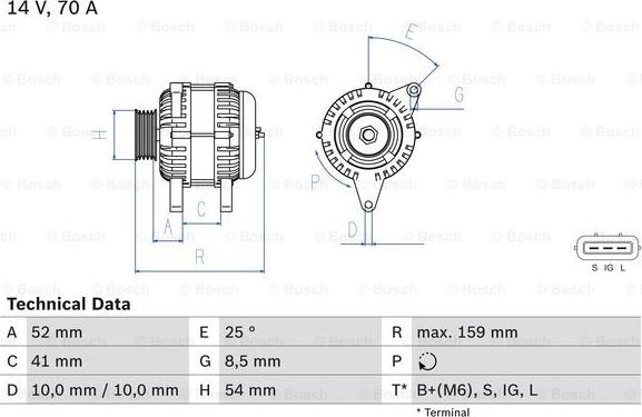 BOSCH 0 986 040 471 - Alternator furqanavto.az