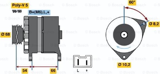 BOSCH 0 986 040 041 - Alternator furqanavto.az