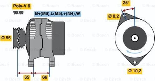 BOSCH 0 986 040 071 - Alternator furqanavto.az