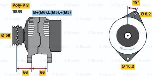 BOSCH 0 986 040 111 - Alternator furqanavto.az