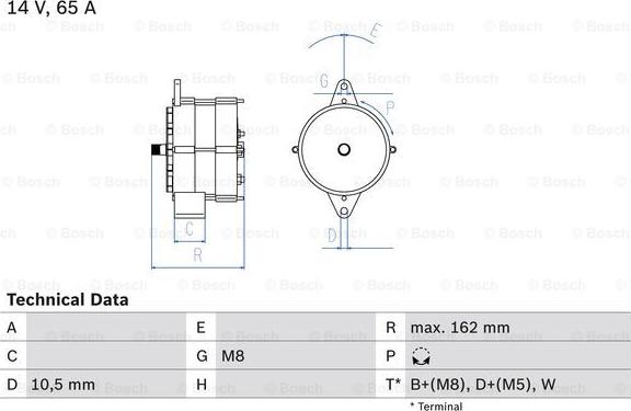 BOSCH 0 986 040 290 - Alternator furqanavto.az